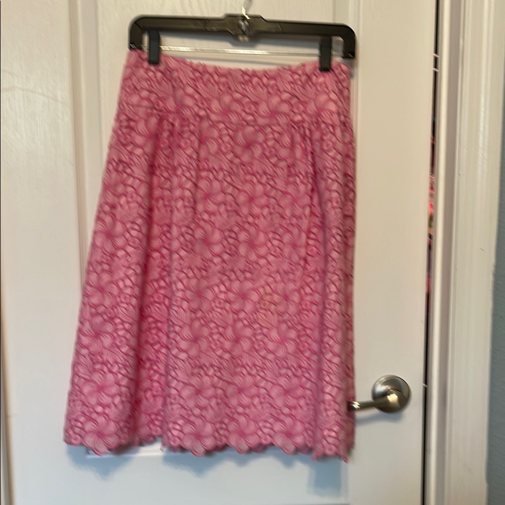 Lilly Pulitzer Rosy A-Line Lace Skirt